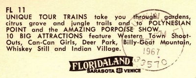 Floridaland - Postcard Back